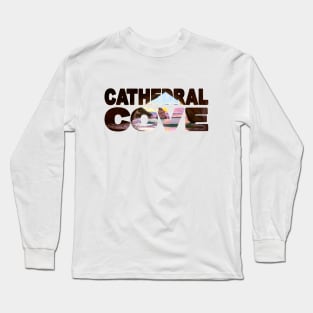 CATHEDRAL COVE - New Zealand Sunset Glow Long Sleeve T-Shirt